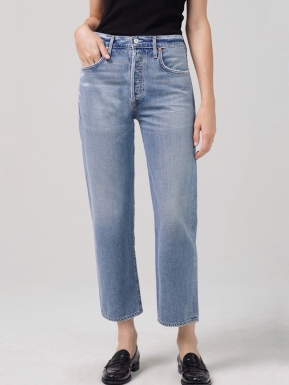 Citizens of Humanity Premium Vintage High-Rise Emery Crop Jeans